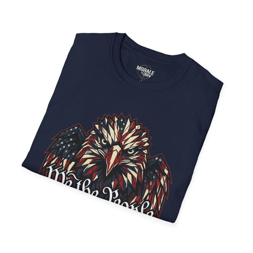 Camiseta Navy con águila patriótica multicolor en el pecho