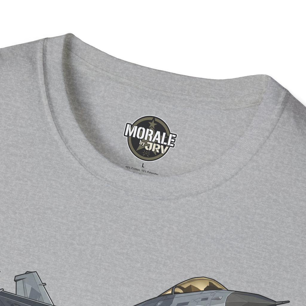 Sport Grey T-shirt neckline with 'Morale by TRVY' logo