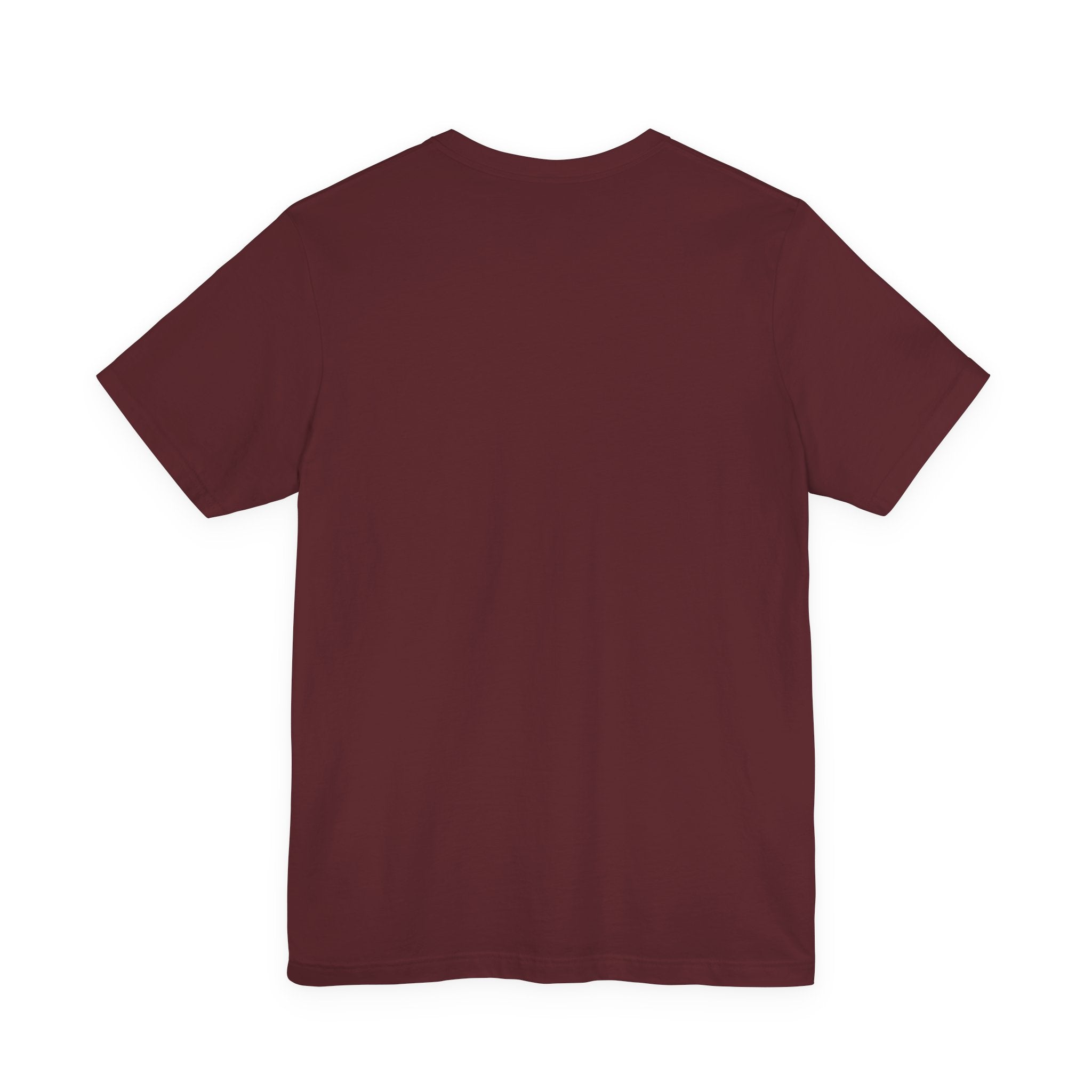 T-Shirt mit Rundhalsausschnitt in Dunkelrot