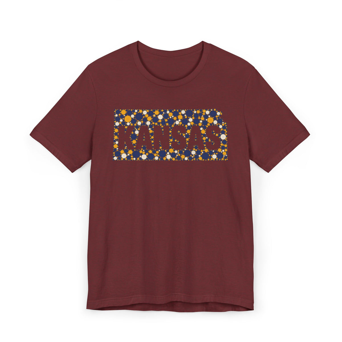 Kansas State Floral Pattern T-Shirt | Kansas Map Outline Graphic Tee