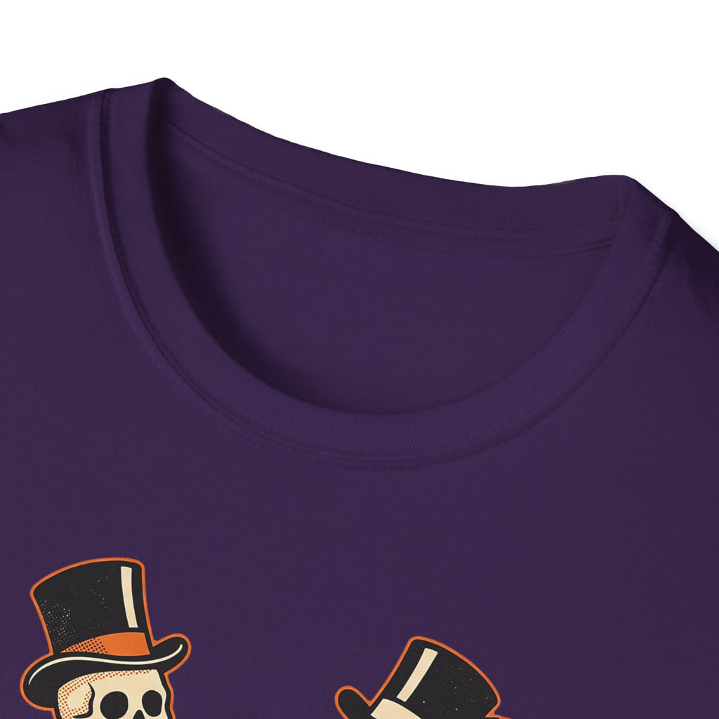 Dancing Skeletons The Graveyard Shift T-Shirt - Vintage Halloween Tee