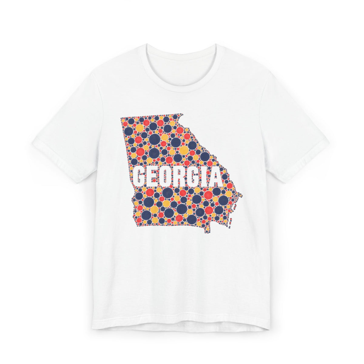 Georgia State Map Floral Pattern T-Shirt | Georgia Outline Graphic Tee