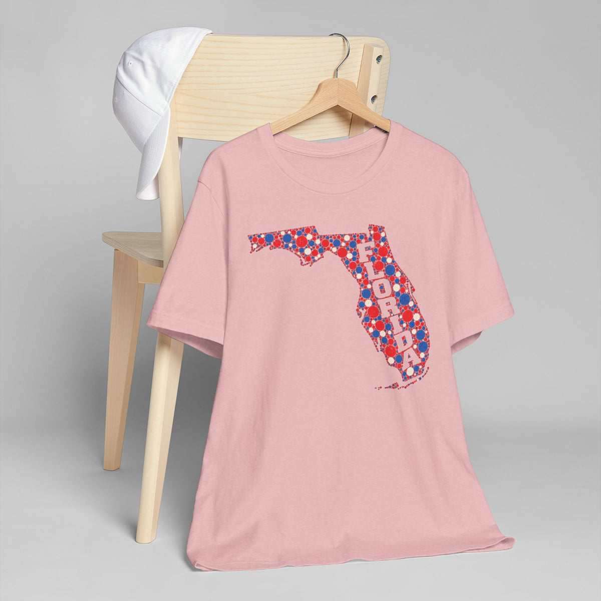 Florida State Floral Pattern T-Shirt | Colorful Florida Outline Graphic Tee