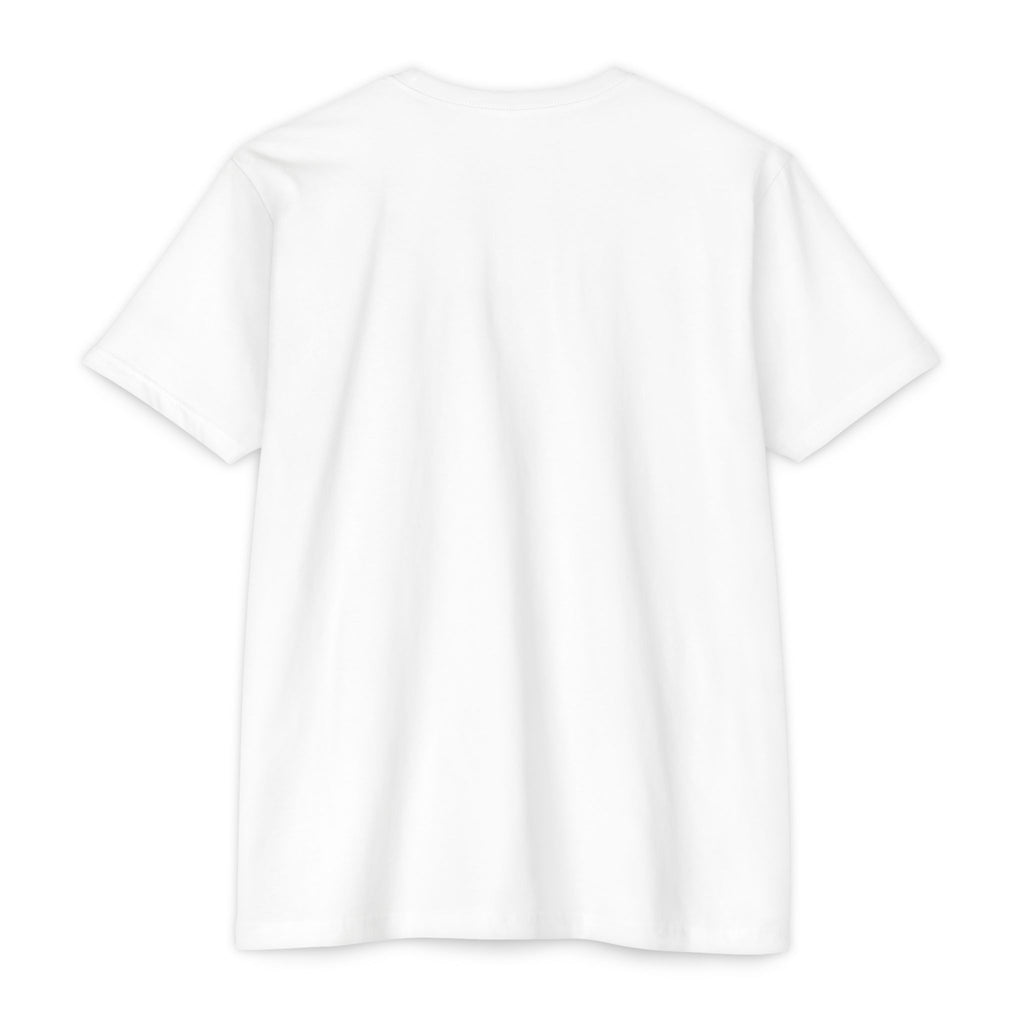 White crewneck T-shirt, blank front view