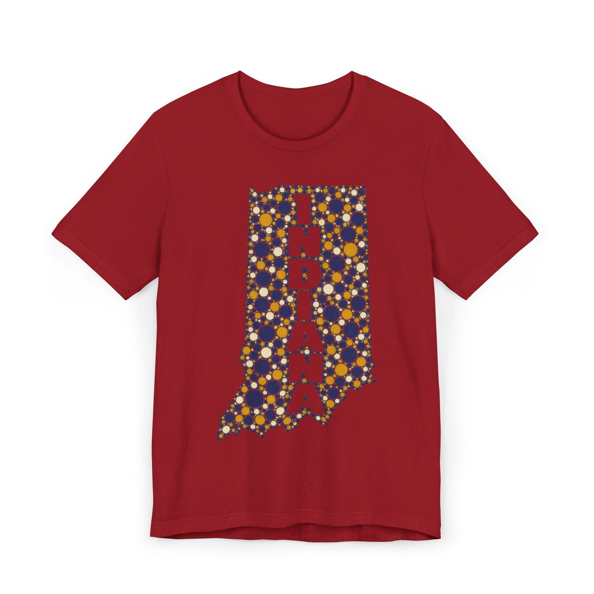 Indiana State Map Floral T-Shirt | Indiana Outline Graphic Tee