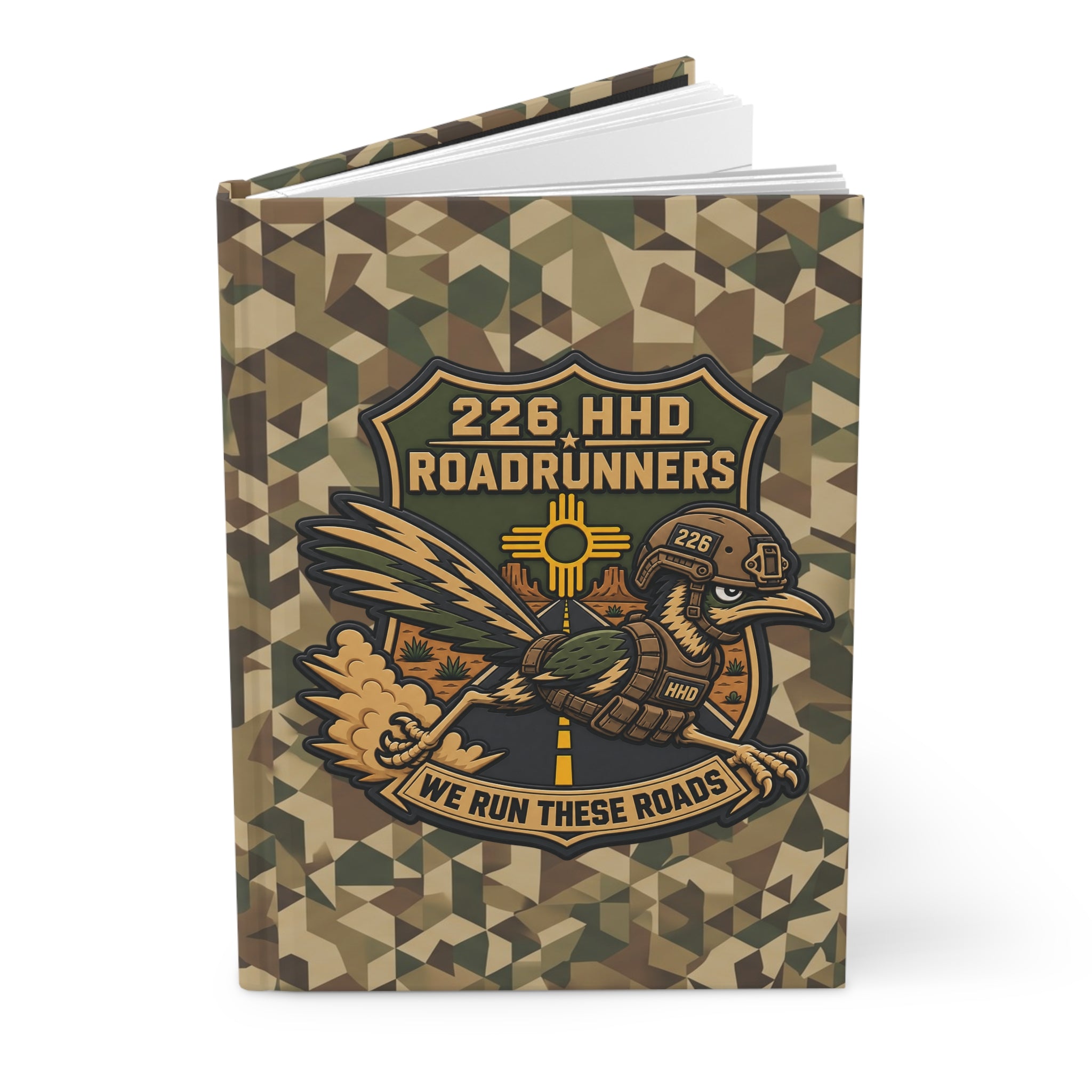 226 HHD Roadrunners Camo Hardcover Notebook 5.5"x8" MP Notebook
