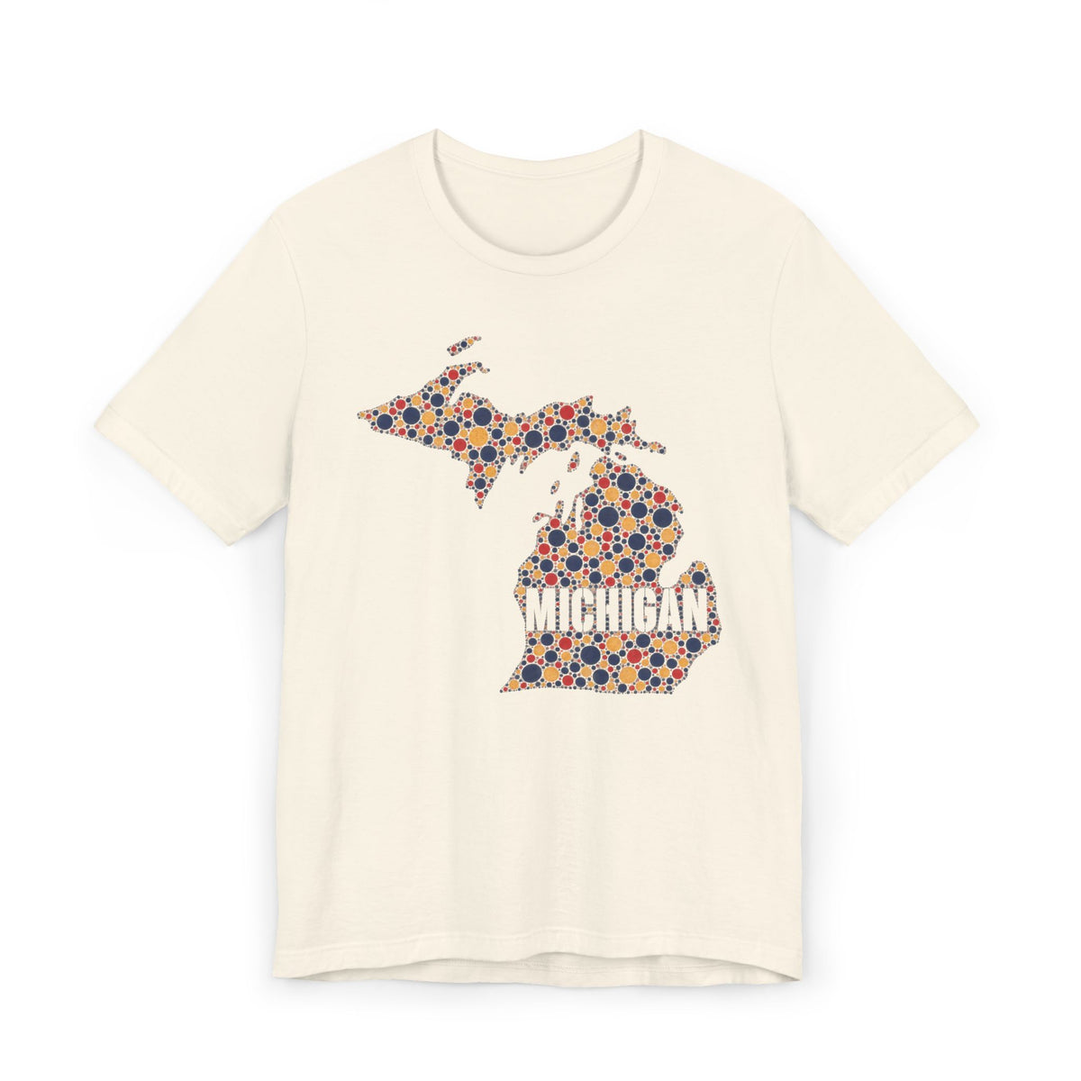 Michigan State Floral Map T-Shirt | Michigan Outline Graphic Tee