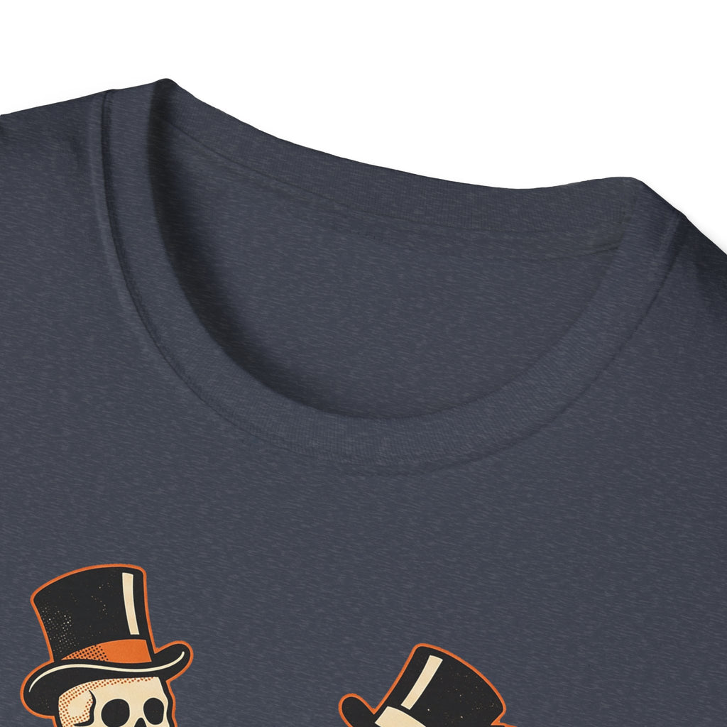 Dancing Skeletons The Graveyard Shift T-Shirt - Vintage Halloween Tee
