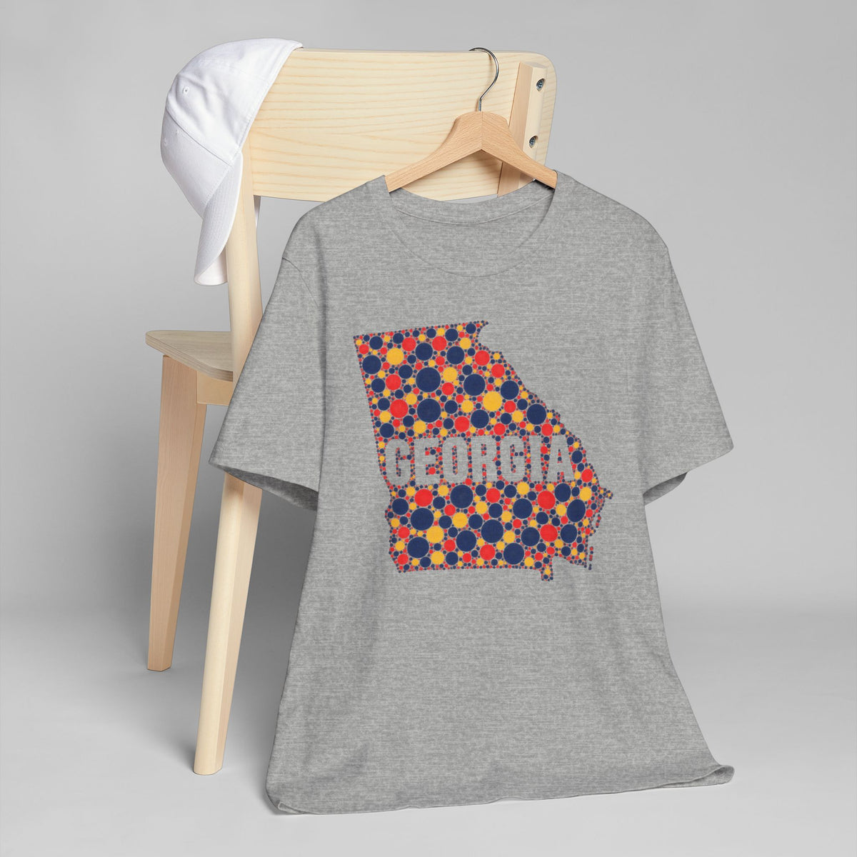 Georgia State Map Floral Pattern T-Shirt | Georgia Outline Graphic Tee