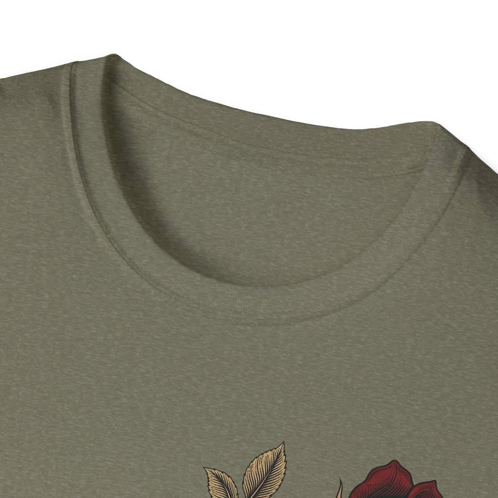 Beauty in Decay T-Shirt - Skeleton Hand & Rose Gothic Tattoo Tee