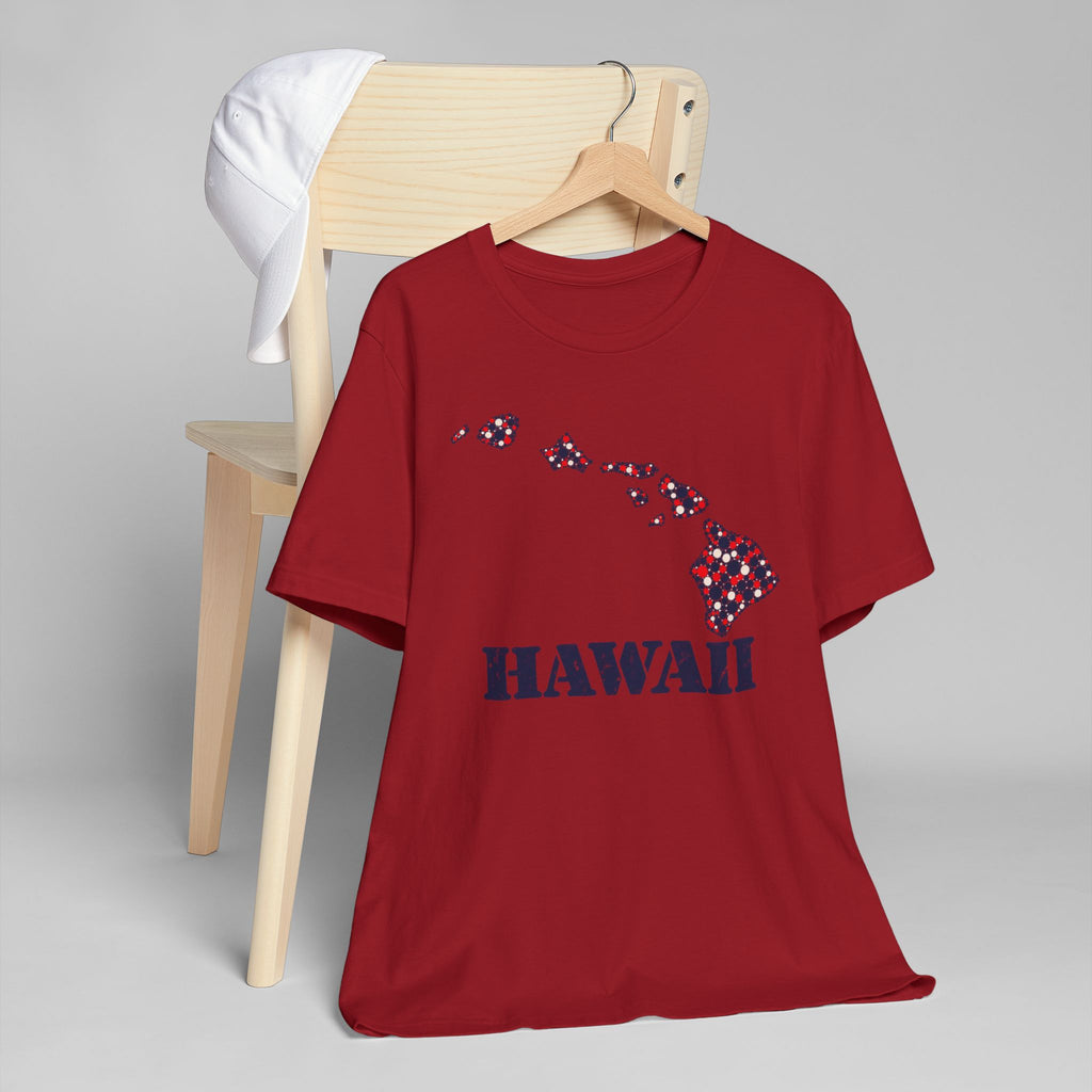 Hawaii Island Map Floral T-Shirt | Hawaiian Islands Graphic Tee