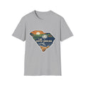Sport Grey T-shirt with “I AM SOUTH CAROLINA” South Carolina map design