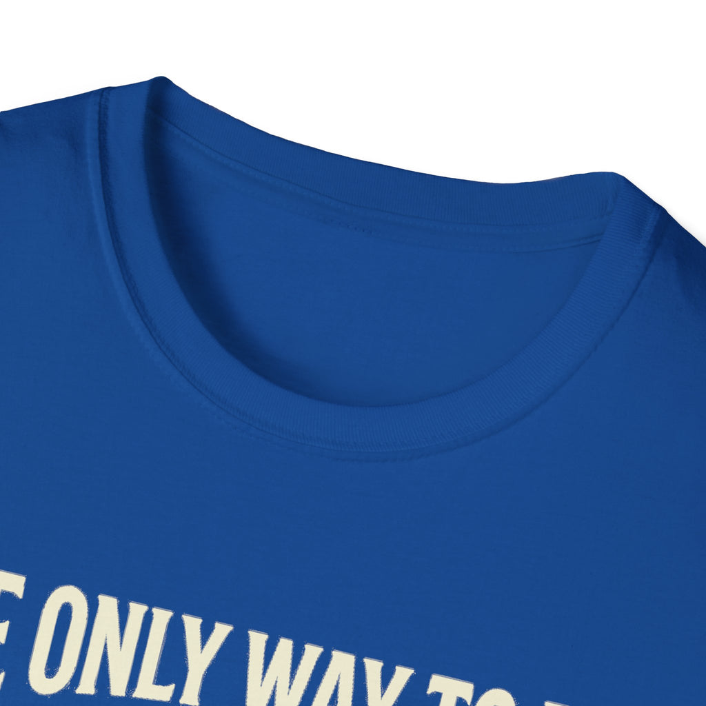 To Love What You Do T-Shirt in royal blue, crew neck with partial quote print