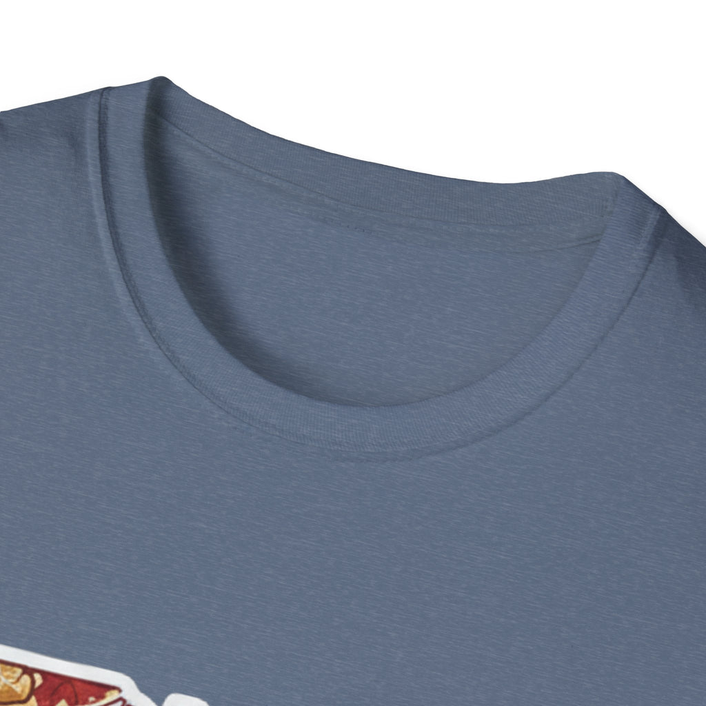 I Am Ohio T-Shirt Kragenansicht, graublauer Stoff