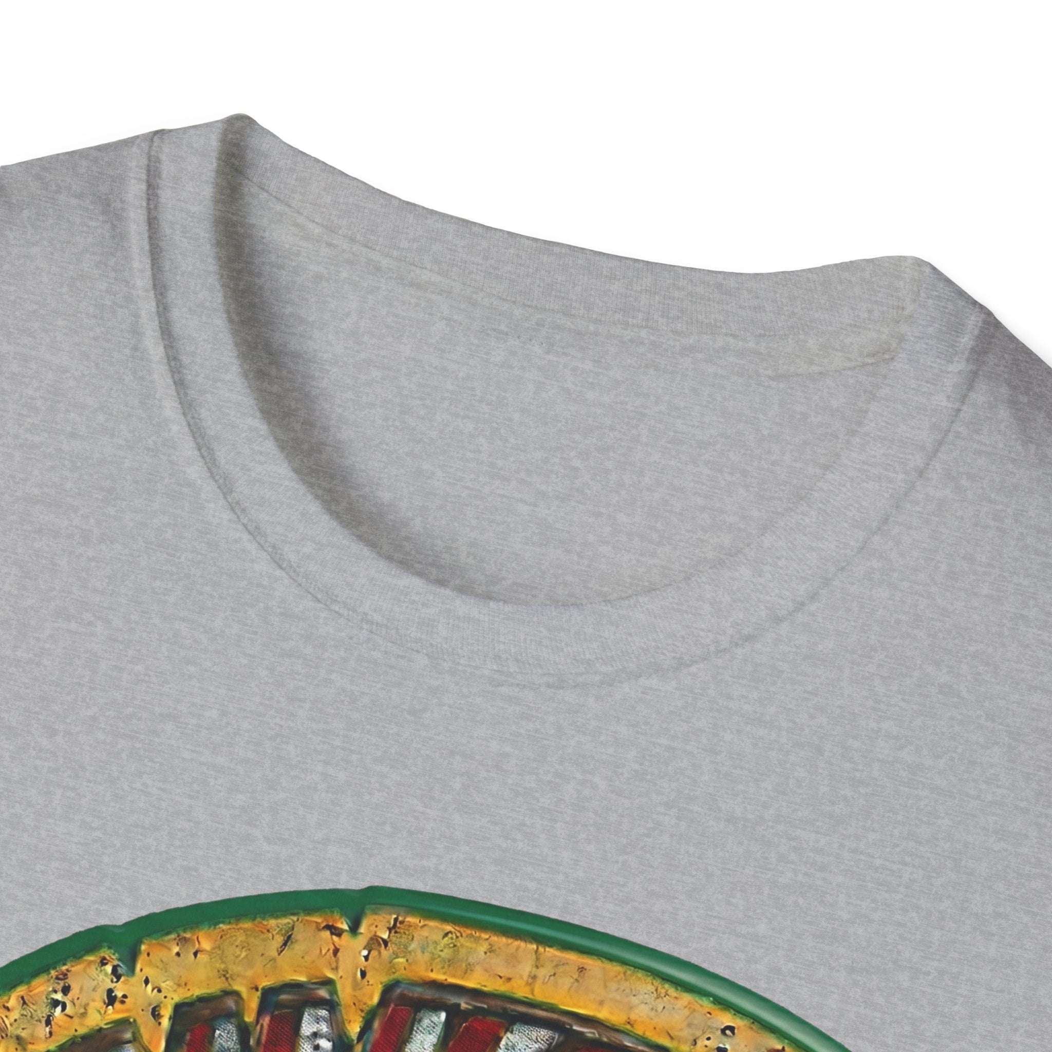 Sport Grey T-shirt crew neck close-up