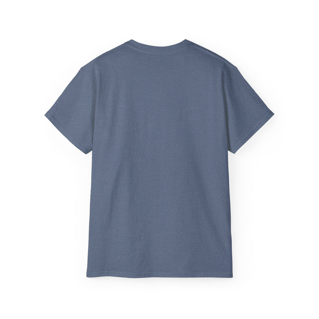 Life Word Cloud Tee, blaues T‑Shirt mit Rundhalsausschnitt