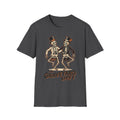 Dancing Skeletons The Graveyard Shift T-Shirt - Vintage Halloween Tee