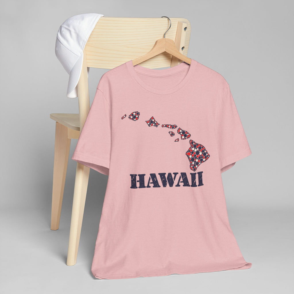 Hawaii Island Map Floral T-Shirt | Hawaiian Islands Graphic Tee