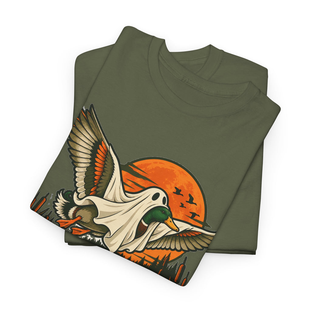 Duck Duck Boo Halloween T-Shirt, Funny Ghost Mallard Duck Hunting Shirt for Men and Women, Waterfowl Hunter Gift Tee