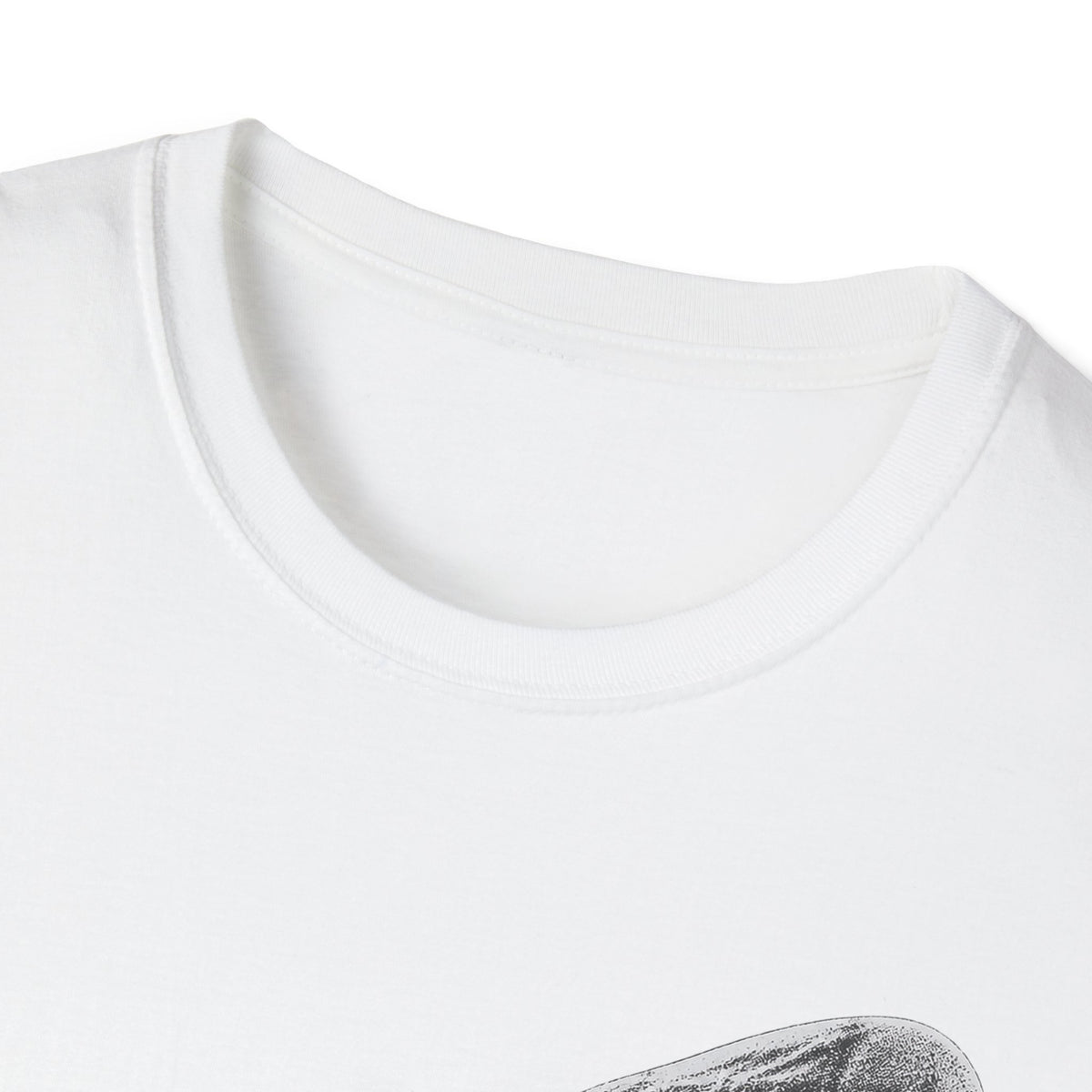 White T-shirt crew neck and short sleeves