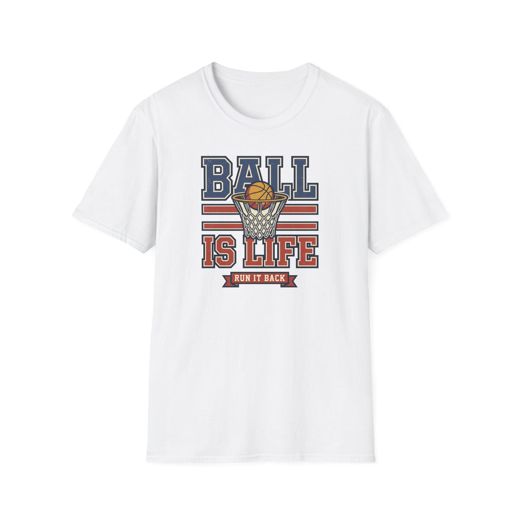 White crew-neck T-shirt, plain back view