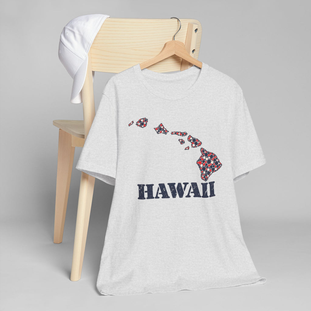 Hawaii Island Map Floral T-Shirt | Hawaiian Islands Graphic Tee