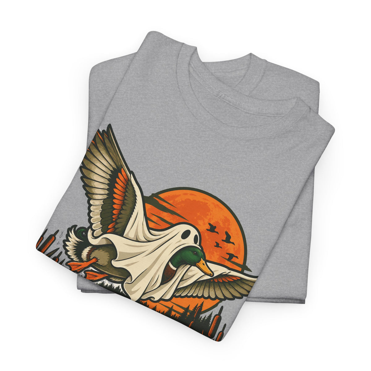 Duck Duck Boo Halloween T-Shirt, Funny Ghost Mallard Duck Hunting Shirt for Men and Women, Waterfowl Hunter Gift Tee