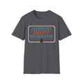 Honor Duty Service T-Shirt - Retro Pixel Veteran Tribute Tee