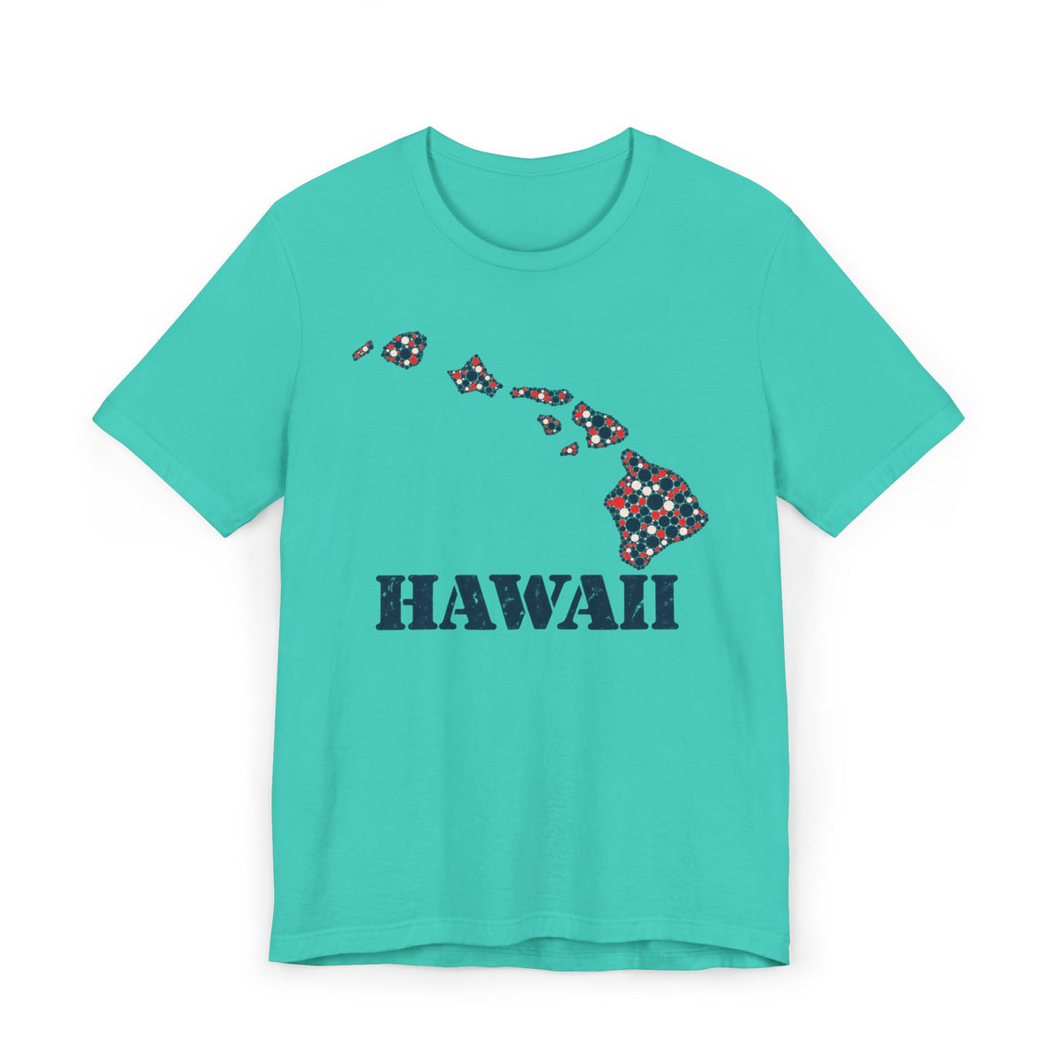 Hawaii Island Map Floral T-Shirt | Hawaiian Islands Graphic Tee