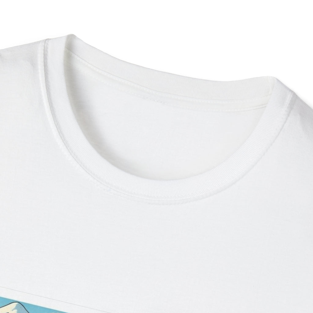 White T-shirt crew neck collar close-up, no visible back print