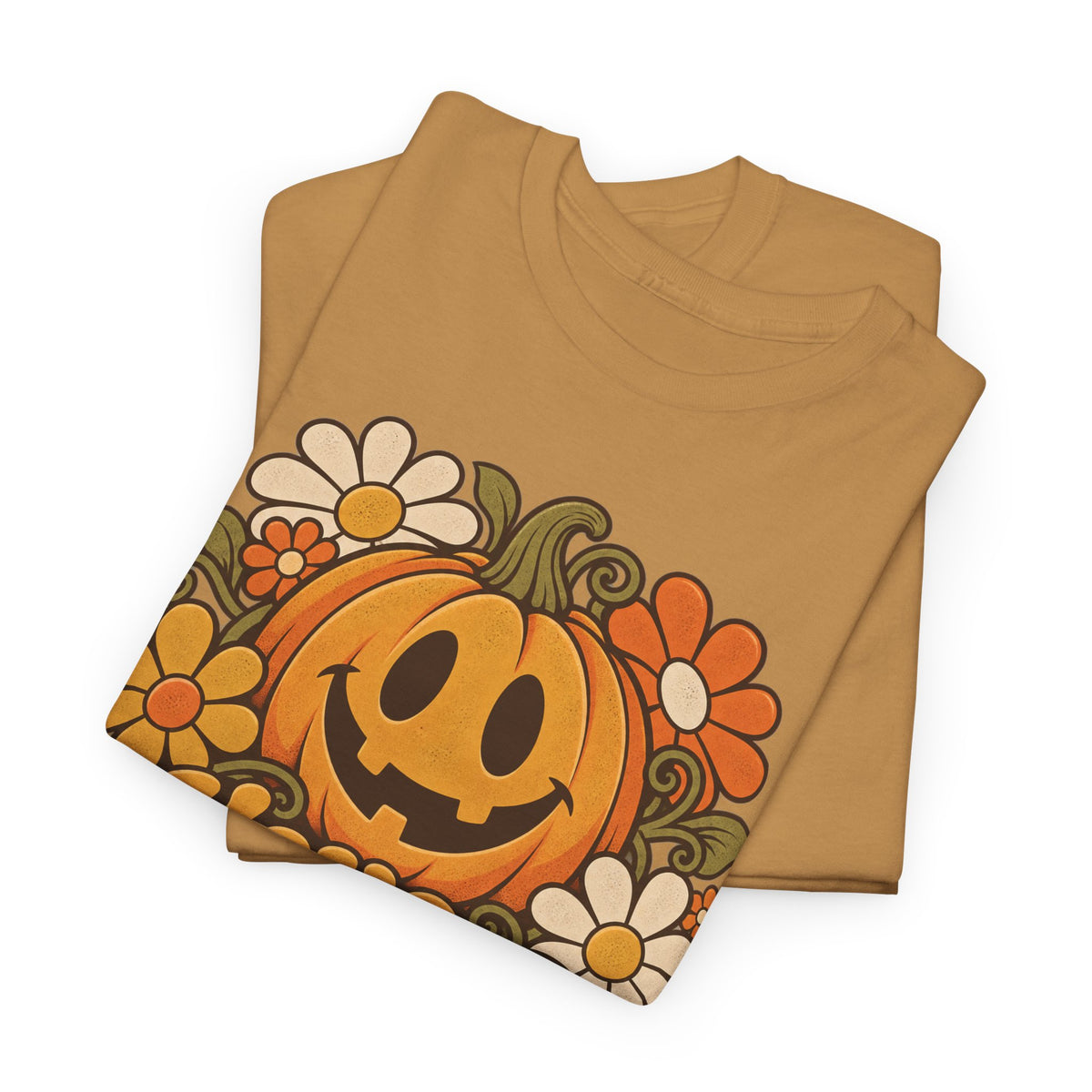 Have a Spooky Day Retro Pumpkin T-Shirt, Groovy Floral Jack O Lantern Halloween Shirt for Women and Men, Fall Teacher Tee