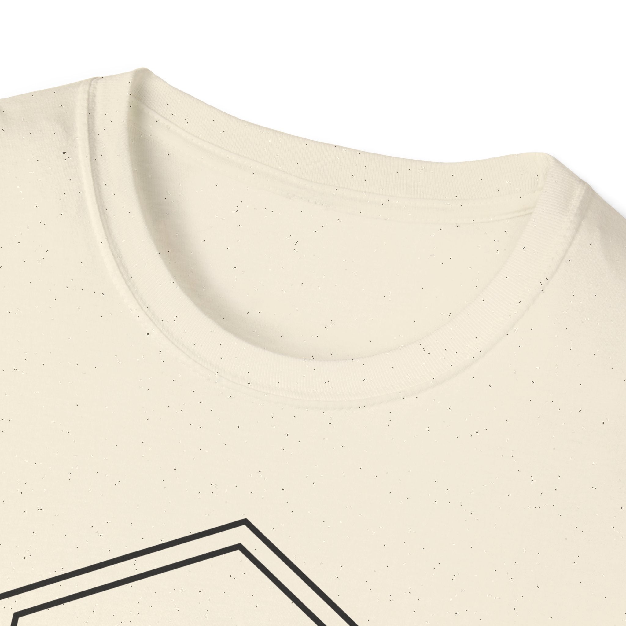Cream T-shirt with crew neck and partial boot graphic print