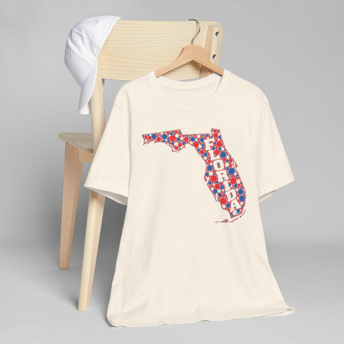 Florida State Floral Pattern T-Shirt | Colorful Florida Outline Graphic Tee