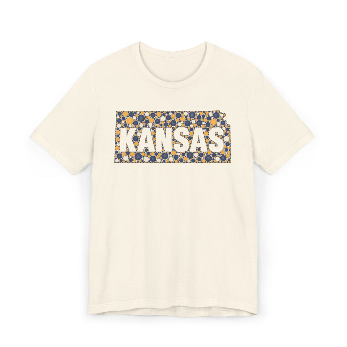 Kansas State Floral Pattern T-Shirt | Kansas Map Outline Graphic Tee