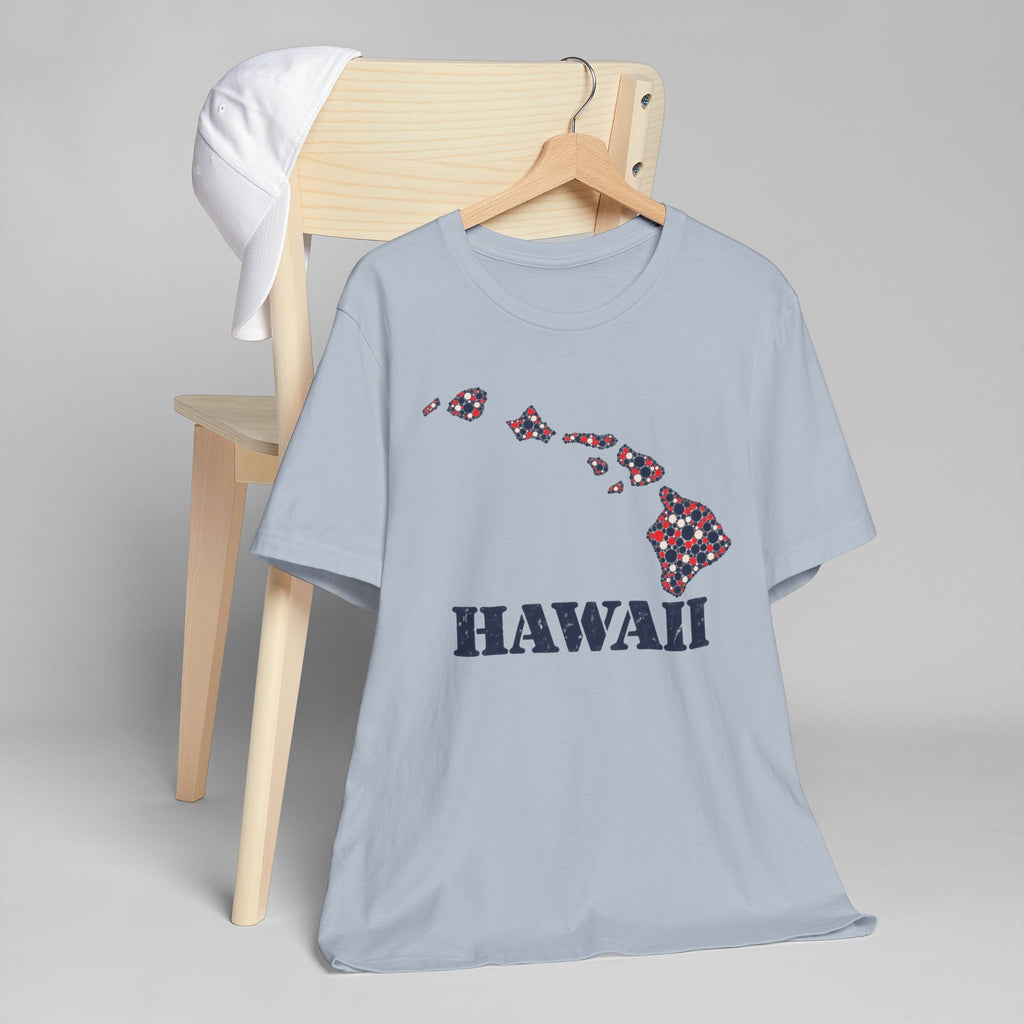 Hawaii Island Map Floral T-Shirt | Hawaiian Islands Graphic Tee