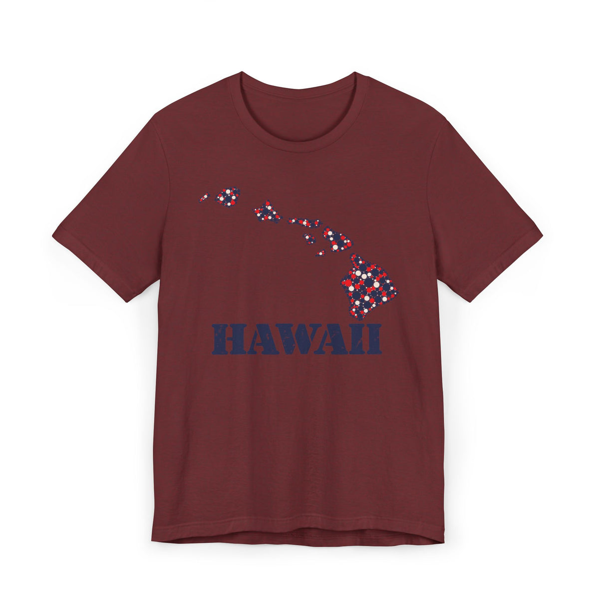 Hawaii Island Map Floral T-Shirt | Hawaiian Islands Graphic Tee