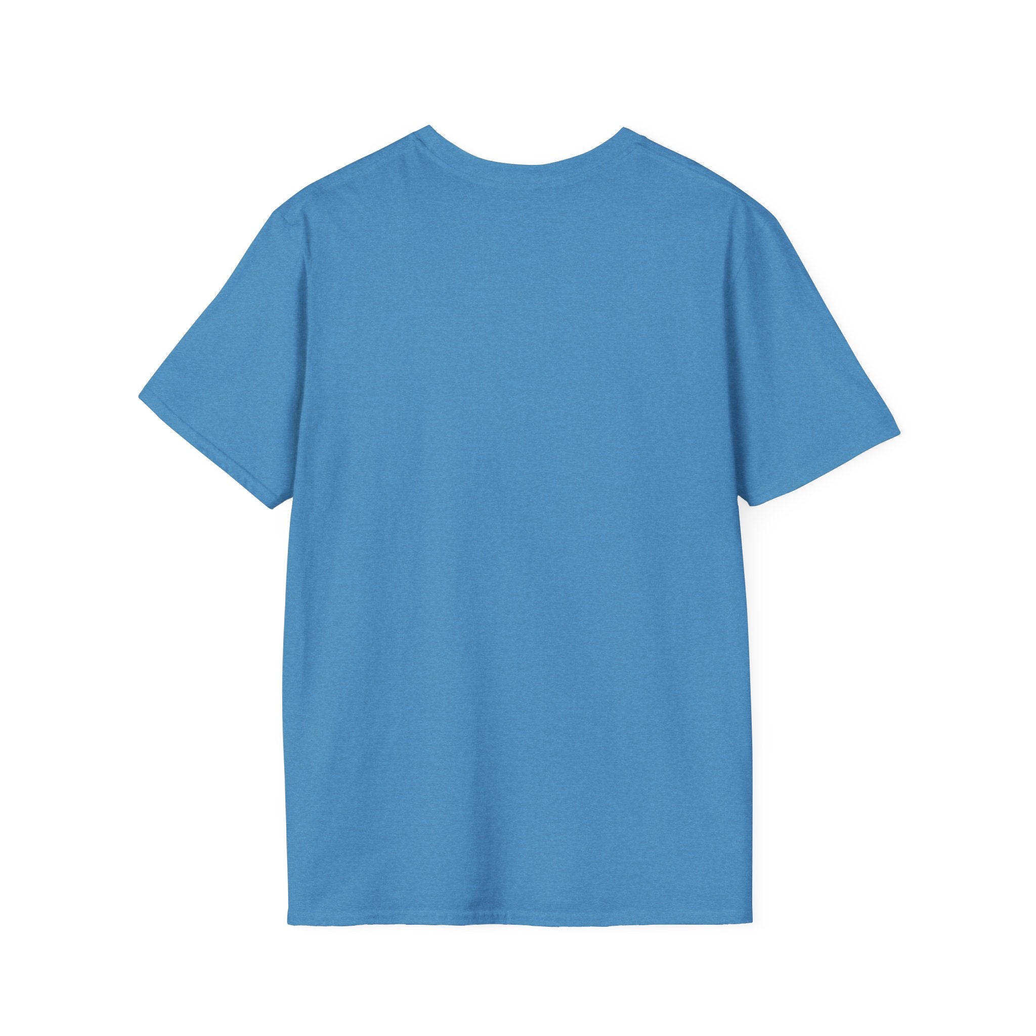 Military plane T-shirt, solid blue shirt front