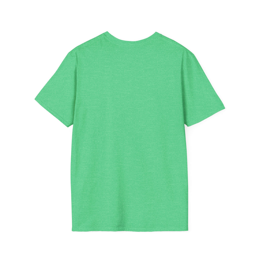 Heather Irish Green T-shirt with crew neck, plain front