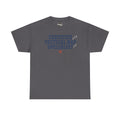 Charcoal crewneck tee with 'Certified Tactical Nap Specialist' print