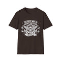 Dark Chocolate T-shirt with 'Create It' winged quote graphic on front