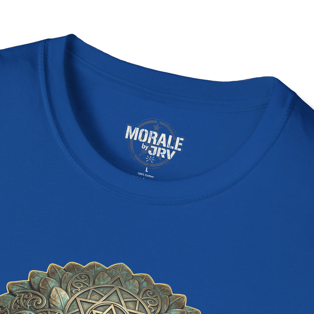 Royal blue T-shirt with back neck label