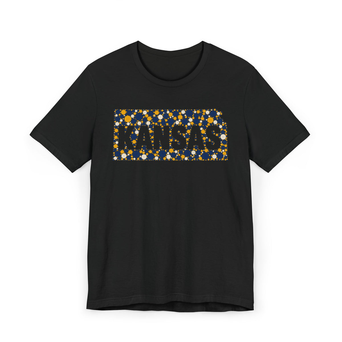 Kansas State Floral Pattern T-Shirt | Kansas Map Outline Graphic Tee