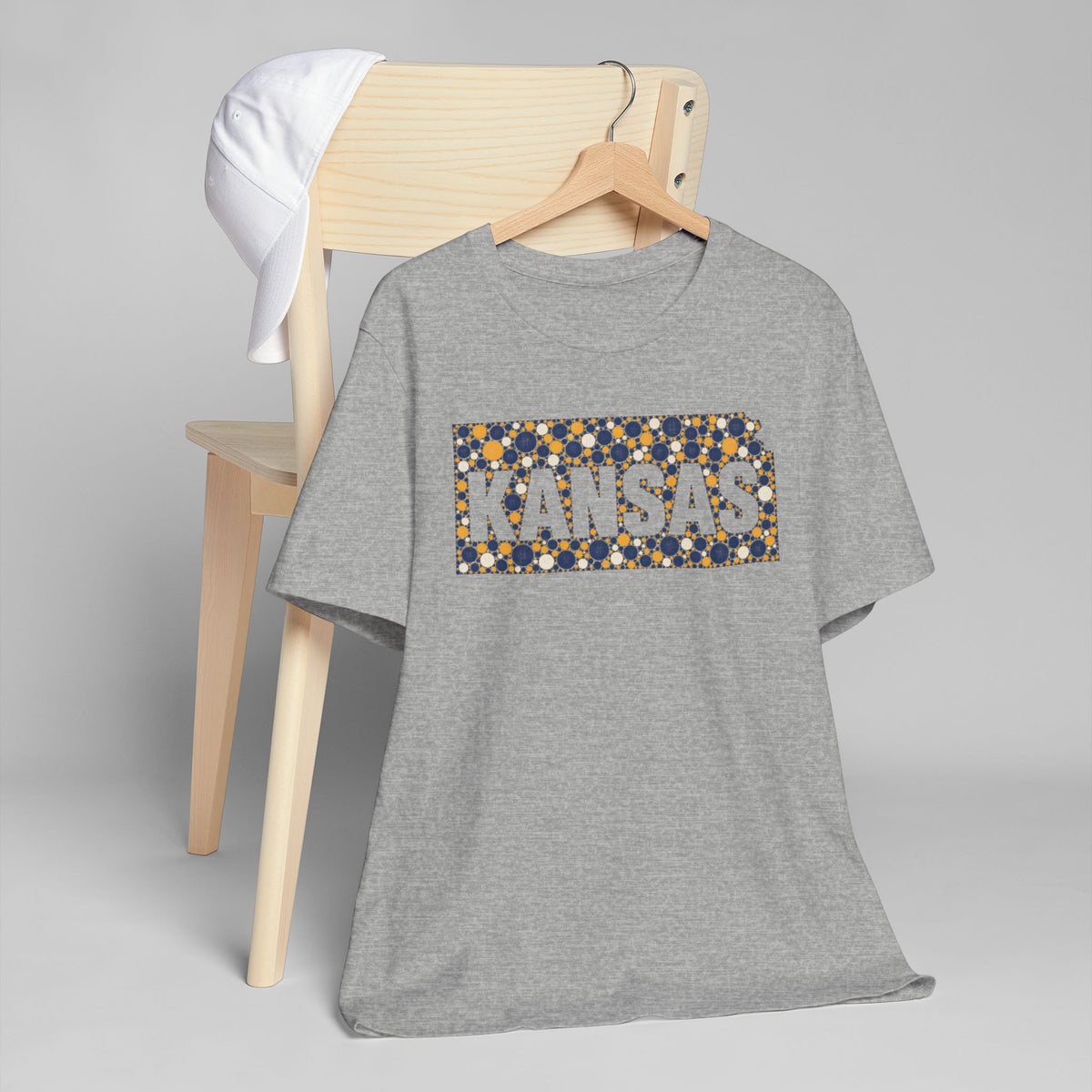 Kansas State Floral Pattern T-Shirt | Kansas Map Outline Graphic Tee