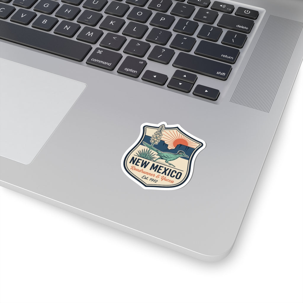 New Mexico vintage road runner and yucca sticker decal badge