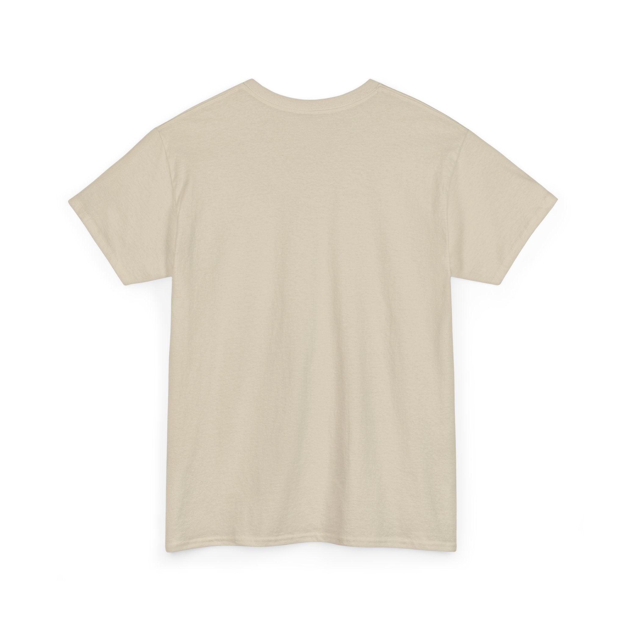 Sand unisex T-shirt, crew neck, short sleeves (back)