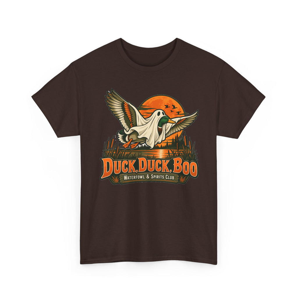 Duck Duck Boo Halloween T-Shirt, Funny Ghost Mallard Duck Hunting Shirt for Men and Women, Waterfowl Hunter Gift Tee