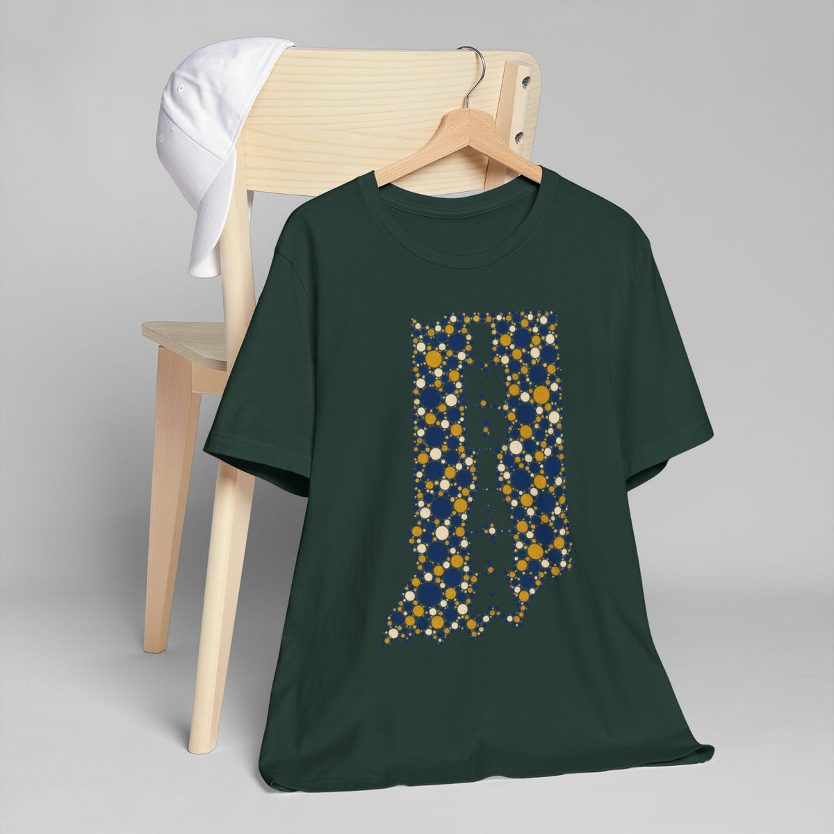 Indiana State Map Floral T-Shirt | Indiana Outline Graphic Tee