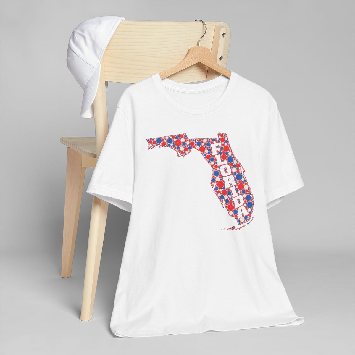 Florida State Floral Pattern T-Shirt | Colorful Florida Outline Graphic Tee