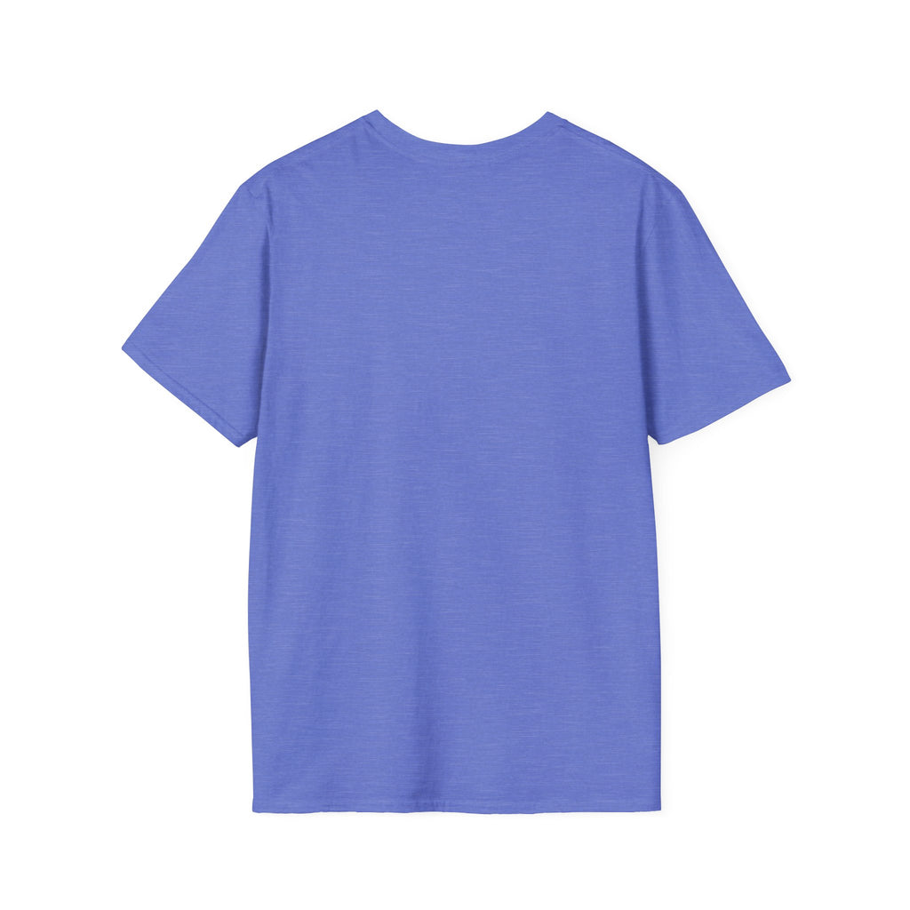 Light blue T-shirt, plain front with crew neck