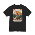 Black t-shirt with South Dakota art deco pheasant graphic print
